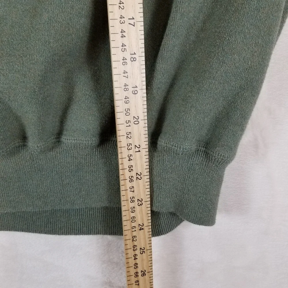 Polo Ralph Lauren Mens Large Sage Green 100% Cotton Crewneck Sweater Pony Logo